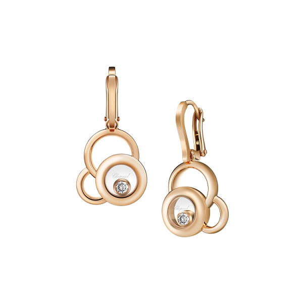 Gold-Ohrringe Chopard Happy Diamonds 839769-5001