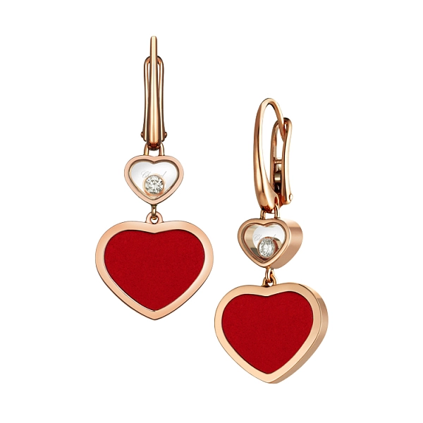 Gold-Ohrringe Chopard Happy Hearts 837482-5810