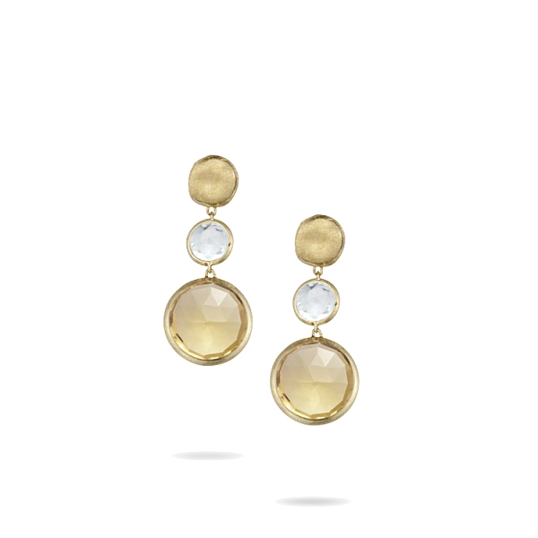 Goldohrringe mit Halbedelsteinen Marco Bicego Jaipur