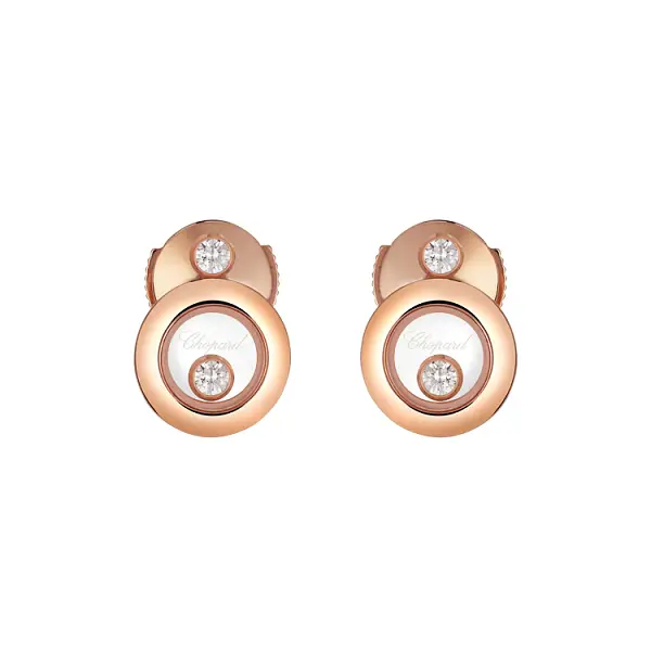 Gold-Ohrringe Chopard Happy Diamonds 833957-5201