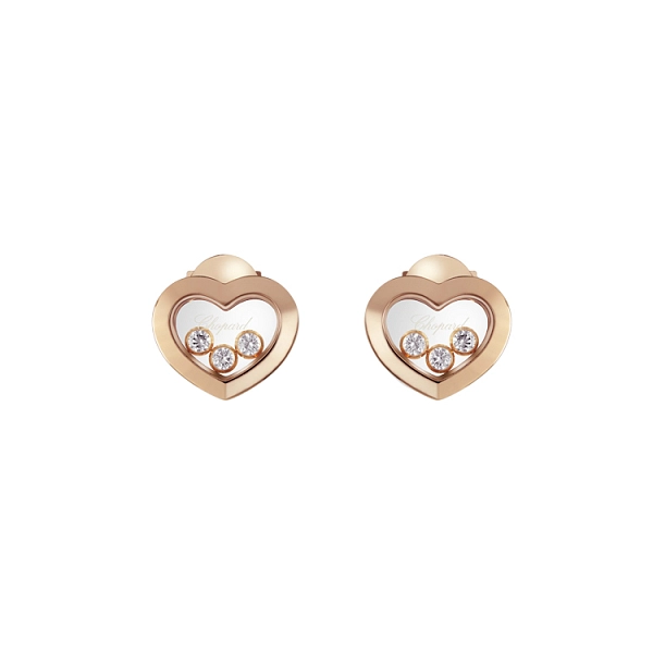 Gold-Ohrringe Chopard Happy Diamonds 83A611-5001