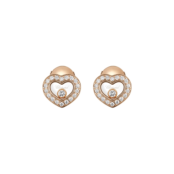 Gold-Ohrringe Chopard Happy Diamonds 83A054-5201