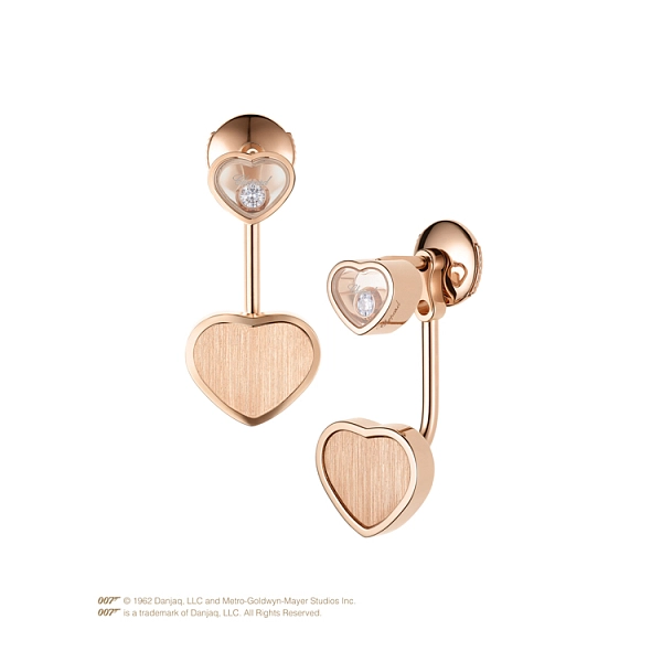 Goldohrringe Chopard Happy Hearts Goldene Herzen James Bond 007 83A007-5021
