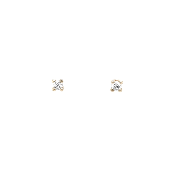 Gold-Ohrringe mit Diamanten