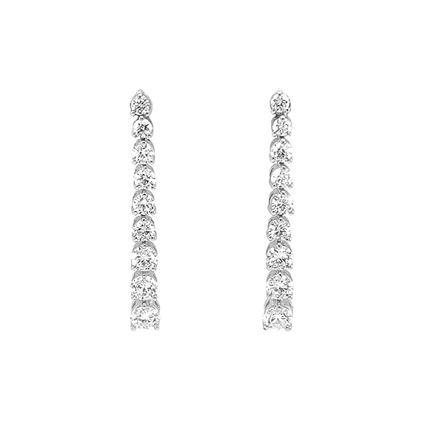 Gold-Ohrringe mit Diamanten
