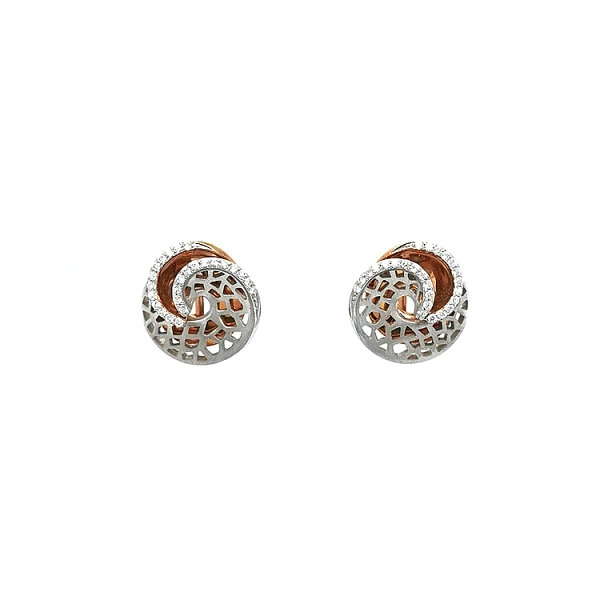 Gold-Ohrringe mit Diamanten