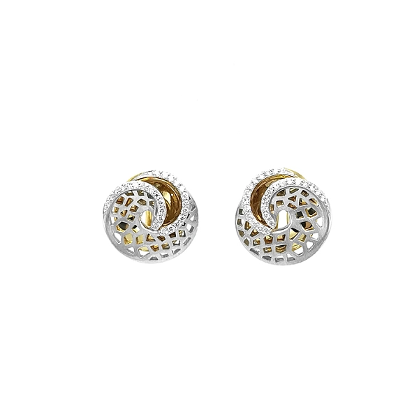 Gold-Ohrringe mit Diamanten
