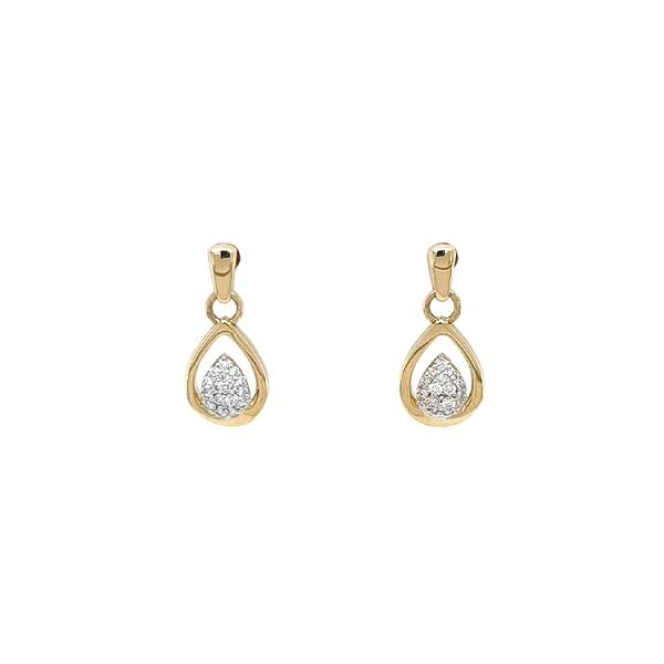 Gold-Ohrringe mit Diamanten