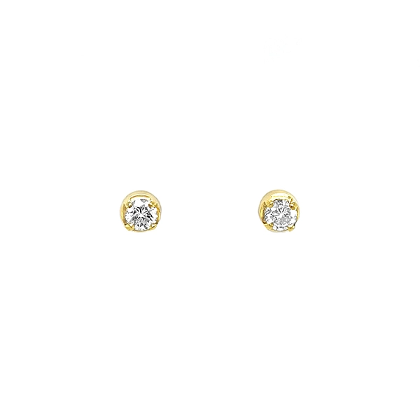 Gold-Ohrringe mit Diamanten