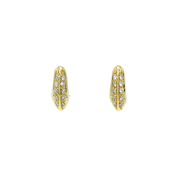 Gold-Ohrringe mit Diamanten