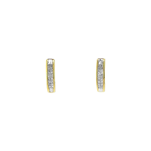 Gold-Ohrringe mit Diamanten