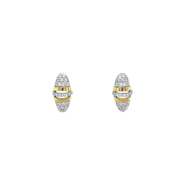 Gold-Ohrringe mit Diamanten