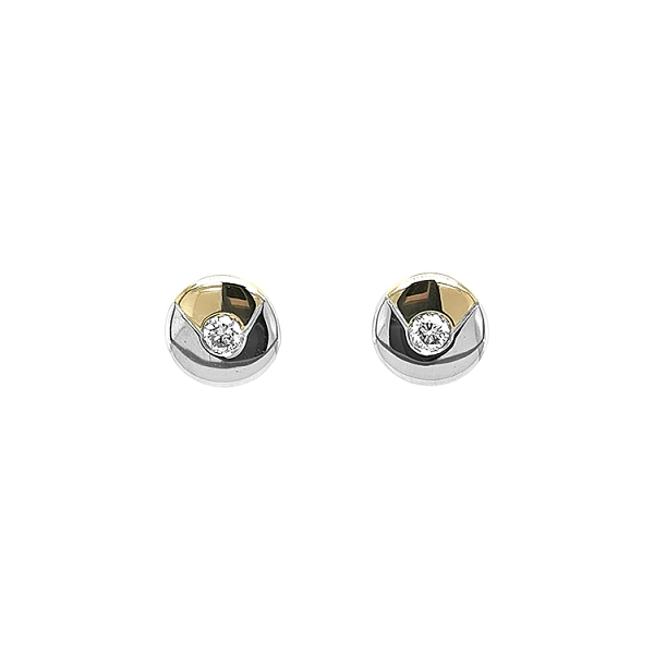 Gold-Ohrringe mit Diamanten