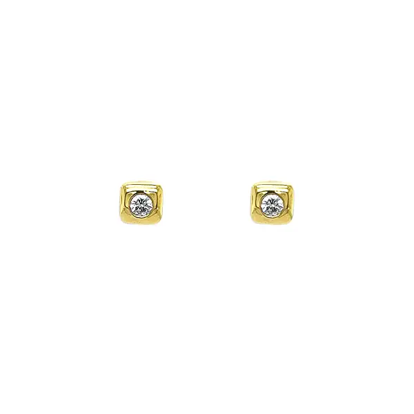 Gold-Ohrringe mit Diamanten