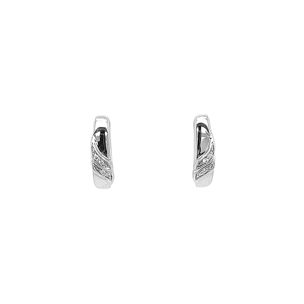 Gold-Ohrringe mit Diamanten