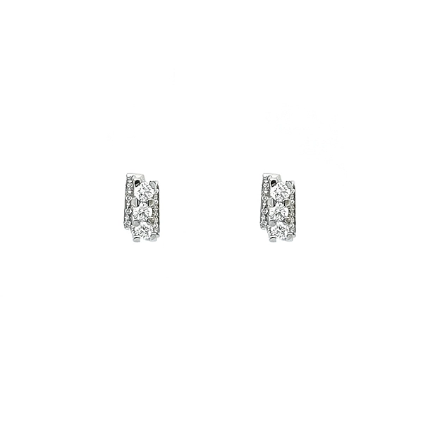 Gold-Ohrringe mit Diamanten