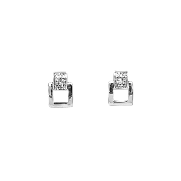 Gold-Ohrringe mit Diamanten
