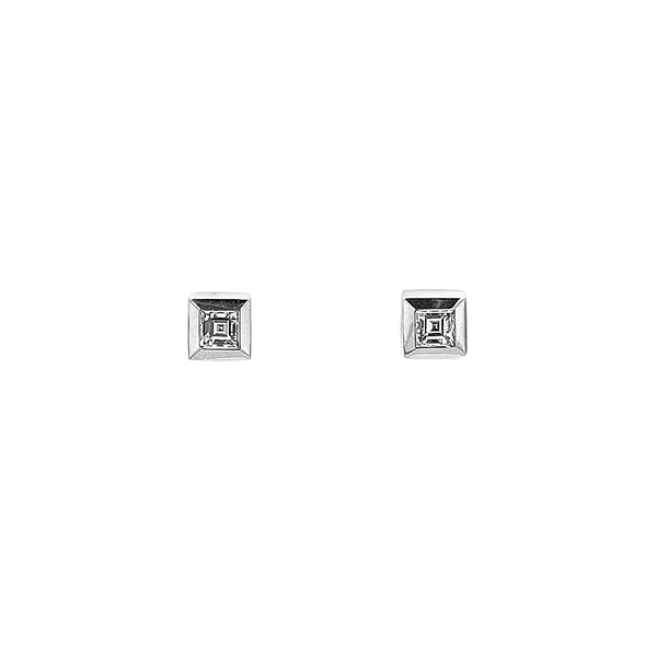 Gold-Ohrringe mit Diamanten