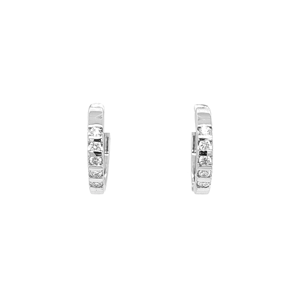 Gold-Ohrringe mit Diamanten
