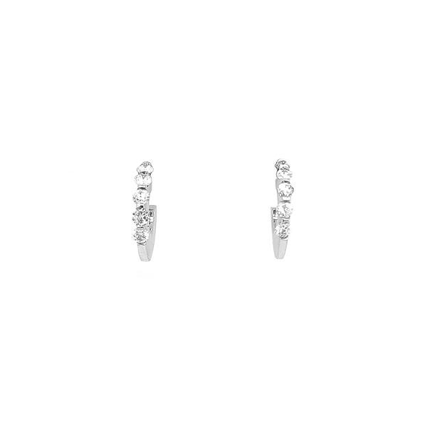 Gold-Ohrringe mit Diamanten