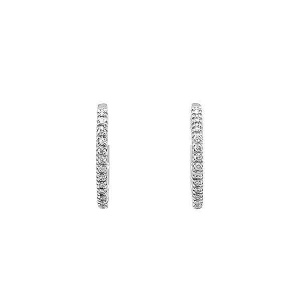 Gold-Ohrringe mit Diamanten