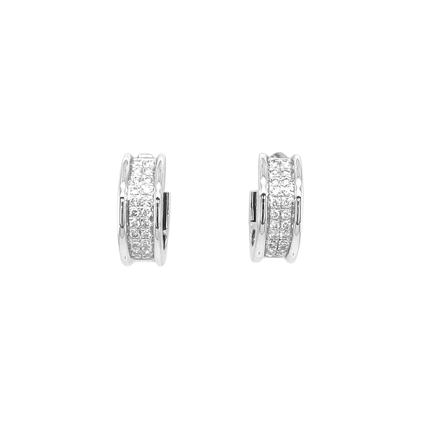Gold-Ohrringe mit Diamanten
