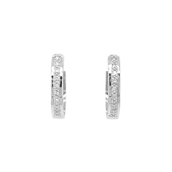 Gold-Ohrringe mit Diamanten