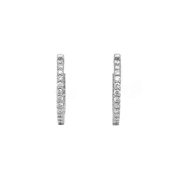 Gold-Ohrringe mit Diamanten