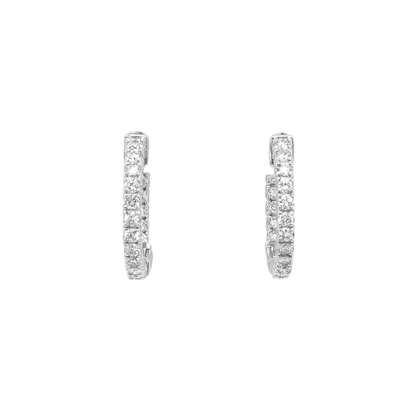 Gold-Ohrringe mit Diamanten