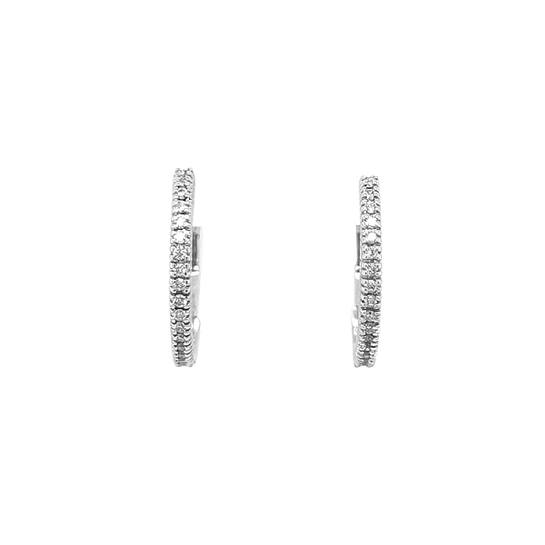 Gold-Ohrringe mit Diamanten