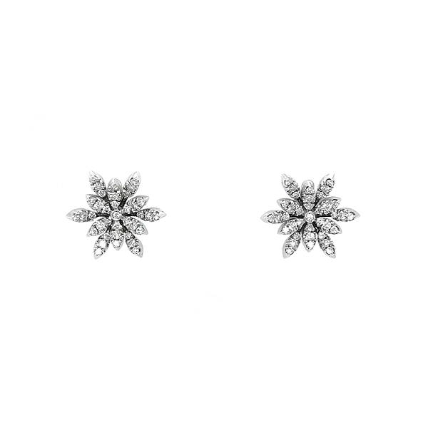 Gold-Ohrringe mit Diamanten