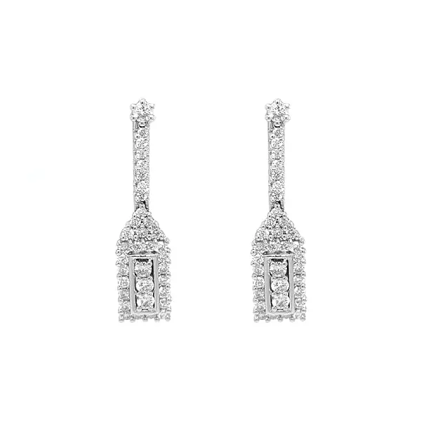 Gold-Ohrringe mit Diamanten