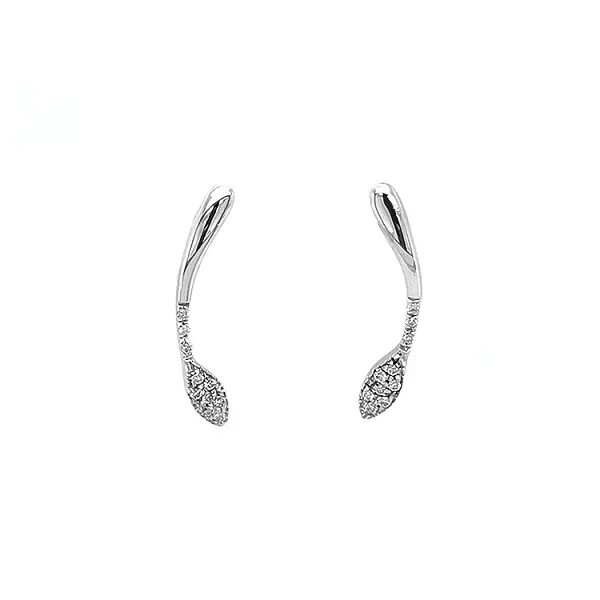 Gold-Ohrringe mit Diamanten