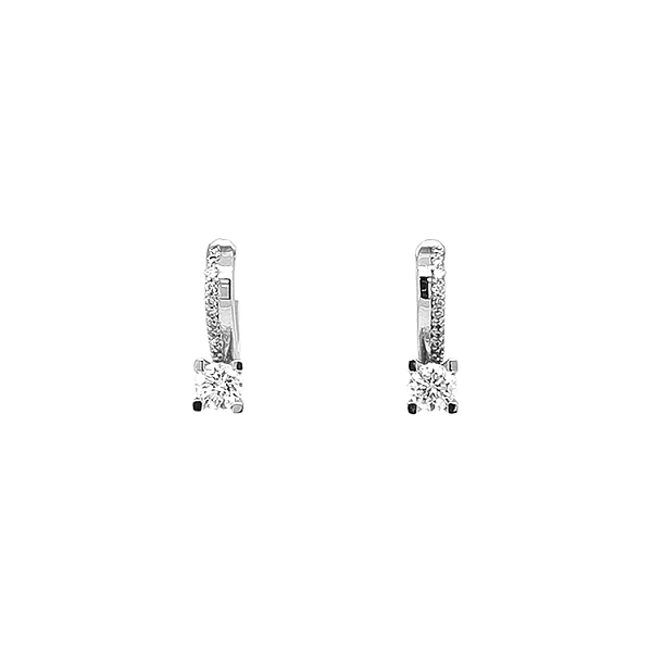 Gold-Ohrringe mit Diamanten
