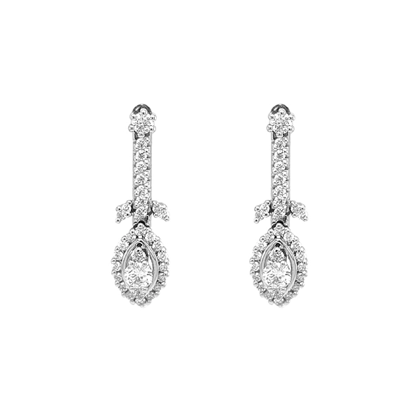Gold-Ohrringe mit Diamanten