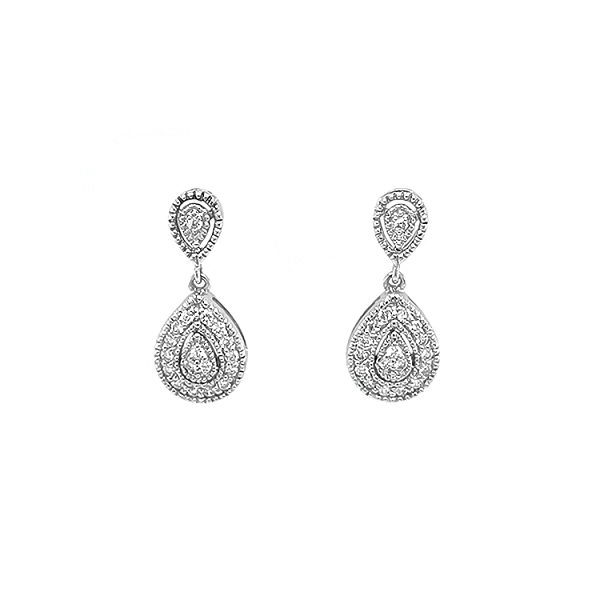 Gold-Ohrringe mit Diamanten