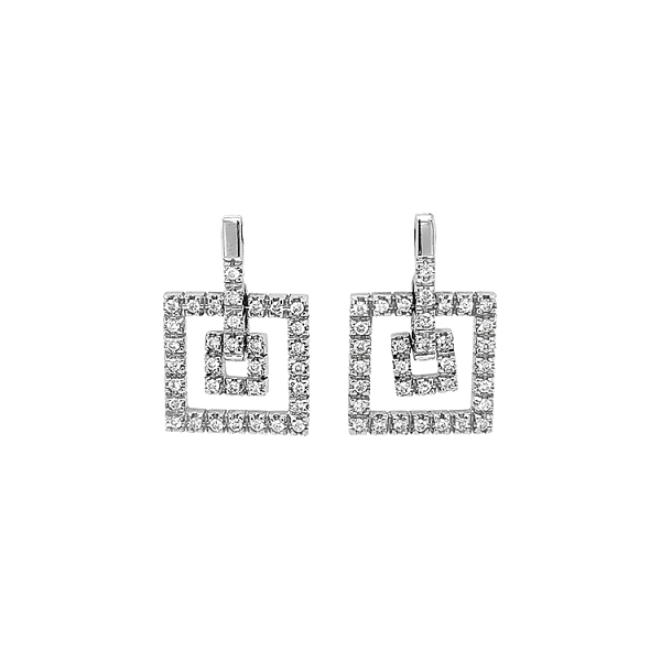 Gold-Ohrringe mit Diamanten