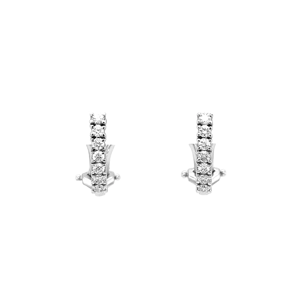Gold-Ohrringe mit Diamanten
