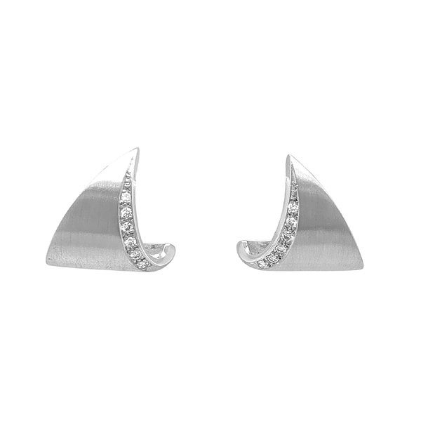 Gold-Ohrringe mit Diamanten