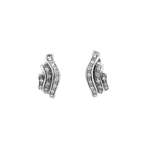 Gold-Ohrringe mit Diamanten