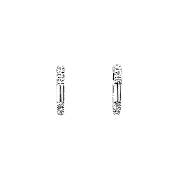 Gold-Ohrringe mit Diamanten