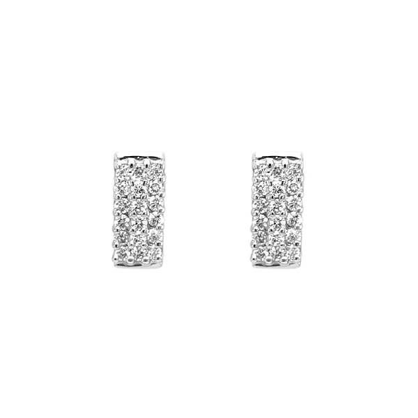 Gold-Ohrringe mit Diamanten
