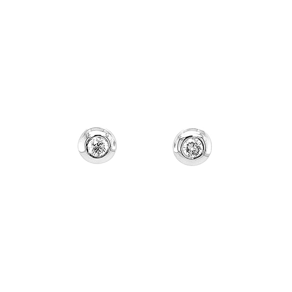 Gold-Ohrringe mit Diamanten