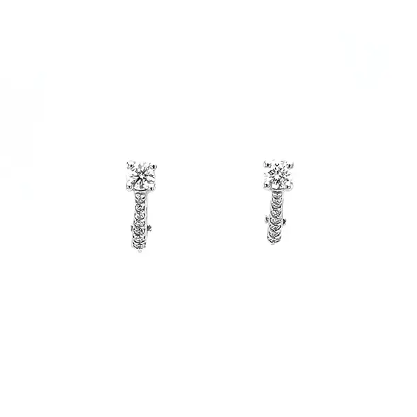 Gold-Ohrringe mit Diamanten