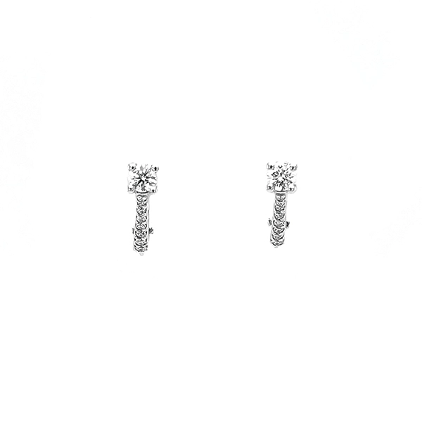 Gold-Ohrringe mit Diamanten