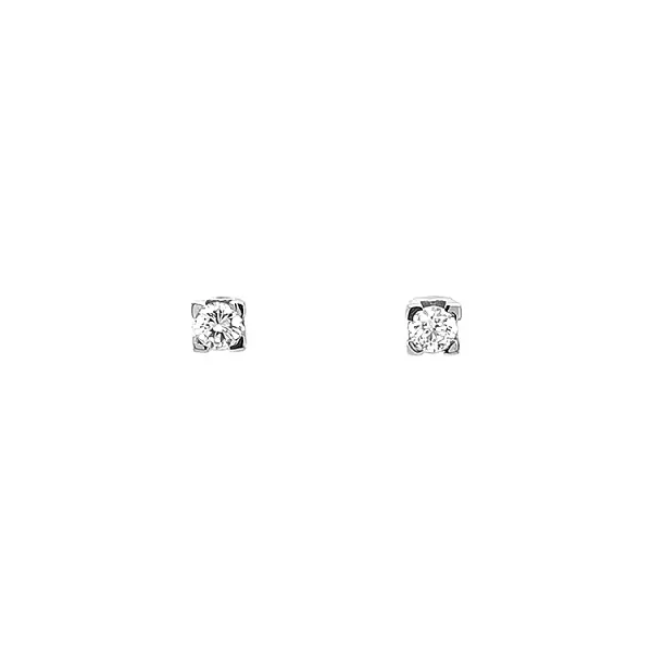 Gold-Ohrringe mit Diamanten