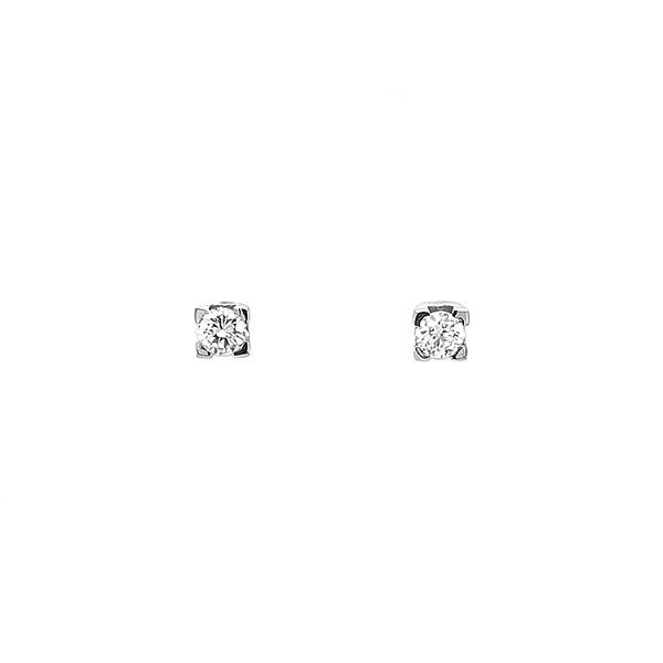 Gold-Ohrringe mit Diamanten