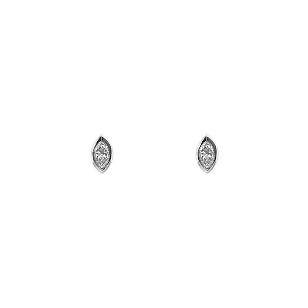 Gold-Ohrringe mit Diamanten