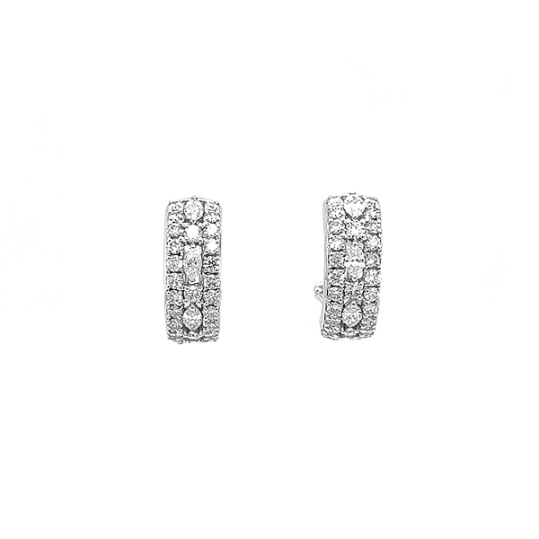 Gold-Ohrringe mit Diamanten