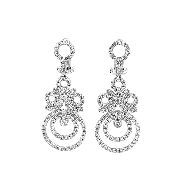 Gold-Ohrringe mit Diamanten